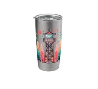 Forest Fire Lookout Tower Stainless Steel Insulated Tumbler