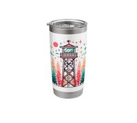 Forest Fire Lookout Tower Stainless Steel Insulated Tumbler