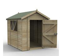 8' x 6' Forest Timberdale 25yr Guarantee Tongue & Groove Pressure Treated Apex Shed (2.47m x 1.98m)