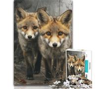 Forest Fox 2000 Piece Jigsaw Puzzles for Teenagers,Stress Reliever Difficult Challenge Enhance Love between Couples 70x100cm