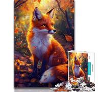 Forest Fox 2000 Pieces Jigsaw Puzzles For Teens And Adults,Help The Brain Exercise Addictive Toys to Cultivate Patience Suitable for Couples 70x100cm