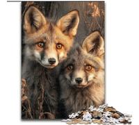 Forest Fox Adult Jigsaw Puzzles 1000 Pieces, Educational Stress Relief Toy for Is Ideal As A Gift for The Whole Family (26x38cm)