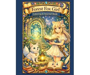 Forest Fox Girl Coloring & Journal Book (Whiskers and Feathers)
