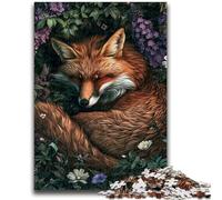 Forest Fox Jigsaw Puzzles for Adults 1000 Jigsaws,Toys Educational Games Stress Relieving Suitable for Desktop Decoration (50x75cm)