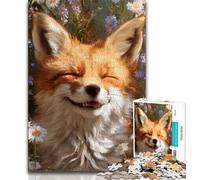 Forest Fox Jigsaw Puzzles for Adults 1000 Piece Puzzle,Challenging Game And Family Play Wall Decoration Unique Birthday And Xmas Gifts (50x75cm)