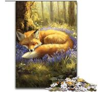 Forest Fox Jigsaw Puzzles for Teenagers 1000 Pieces, for Educational Game Challenge Toy Birthday Present, Gifts, Wall Art (26x38cm)