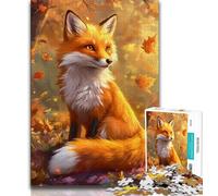 Forest Fox Puzzles 2000 Pieces for Teenagers,Challenging To Complete But Fun And Humorous Educational Game for Birthday 70x100cm