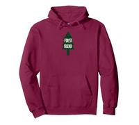 Forest Friend Eco Nature Lover Pine Tree Pullover Hoodie, Adult Unisex, Burgundy, XXL