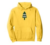 Forest Friend Eco Nature Lover Pine Tree Pullover Hoodie, Adult Unisex, Lemon, XXL