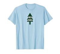 Forest Friend Eco Nature Lover Pine Tree T-Shirt, Men, Baby Blue, XXL