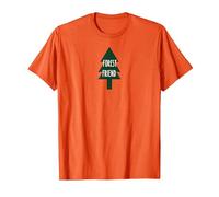 Forest Friend Eco Nature Lover Pine Tree T-Shirt, Men, Orange, XXL