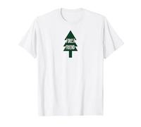 Forest Friend Eco Nature Lover Pine Tree T-Shirt, Men, White, XXL