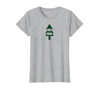 Forest Friend Eco Nature Lover Pine Tree T-Shirt, Women, Heather Grey, XXL