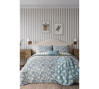 'Forest Friends' Cotton Duvet Cover Set Helena Springfield Blue Single