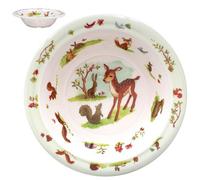 Forest Friends Food Bowl Kids Woodland Animal Design Deer Squirrel Rabbit Dish