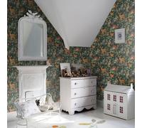 Forest Friends Green Cream Animals Wallpaper Paste The Wall Rasch Washable