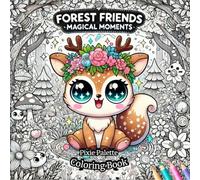 Forest Friends: Magical Moment: A Whimsical Coloring Book for Kids Featuring Adorable Woodland Animals and Enchanted Scenes (Palette Adventures)