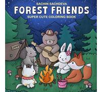 Forest Friends: Super Cute Coloring Book for Adults and Teens, featuring Cozy Animals Characters with Easy & Simple Designs for Relaxation