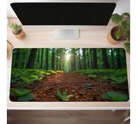 Forest Gaming Mouse Mat Green Large Mouse Pad 1200x600x3 mm XXL Mousepad Desk Mat Improved Precision and Speed Rubber Base for Stable Grip on Smooth Surfaces Table Pad PjY5877 J-W