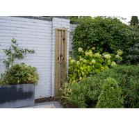 Forest Garden 1.8M X 0.3M Pressure Treated Vertical Slatted Screen - Pack Of 5