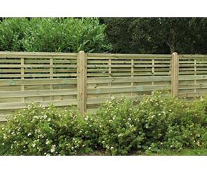 Forest Garden 1.8M X 1.2M Pressure Treated Decorative Kyoto Fence Panel - Pack Of 5