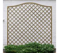 Forest Garden 1.8M X 1.8M Pressure Treated Decorative Europa Hamburg Garden Screen - Pack Of 4