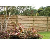 Forest Garden 1.8M X 1.8M Pressure Treated Decorative Europa Plain Fence Panel - Pack Of 4
