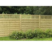 Forest Garden 1.8M X 1.8M Pressure Treated Decorative Kyoto Fence Panel - Pack Of 3