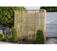 Forest Garden 1.8M X 1.8M Pressure Treated Vertical Slatted Screen - Pack Of 5