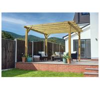 12' x 12' Forest Premium Ultima Large Wooden Garden Pergola (3.6m x 3.6m)