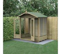 Forest Garden 4Life Apex Summerhouse 6X4 - Double Door - 5 Window