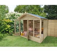 Forest Garden 4Life Apex Summerhouse 8X6 - Double Door - 4 Window
