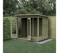 Forest Garden 4Life Pent Summerhouse 7X5 - Double Door - 4 Window