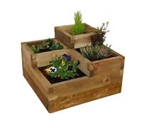 Forest Garden 56 X 90 X 90 Wood Rectangular Raised Bed Kit (H)56Cm X (W)90Cm
