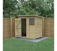 Forest Garden 6X4 Pent Shed Beckwood Shed 25Yr Guarantee Shiplap Pressure Treated - 1 Window