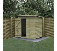 Forest Garden 6X4 Pent Shed Beckwood Shed 25Yr Guarantee Shiplap Pressure Treated - No Windows