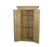 3'6 x 1'10 Forest Shiplap Tall Pent Wooden Garden Storage Tool Store - Outdoor Patio Storage (1m x 0.56m)