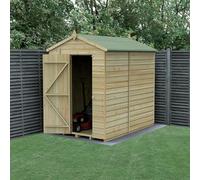 Forest Garden 7X5 Apex Beckwood Shed 25Yr Guarantee Shiplap Pressure Treated - No Windows - Base Included
