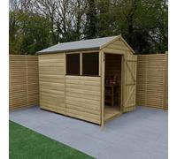 Forest Beckwood Apex Shed - Double Door, 2 Windows - 6ft x 8ft