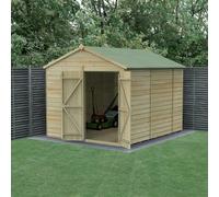 Forest Beckwood Apex Shed - Double Door, Windowless - 8ft x 10ft