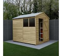 Forest Garden Beckwood Apex Shiplap Pressure Treated Shed - 6 x 8ft