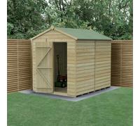 Forest Garden Beckwood Apex Shiplap Pressure Treated Windowless Shed - 6 x 8ft