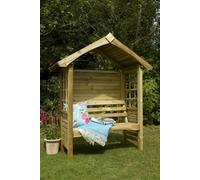 Forest Garden Cadiz Wooden Garden Arbour Pressure Treated
