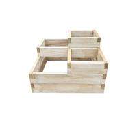 Forest Garden Caledonian Tiered Raised Bed - 90 X 90Cm