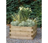 Forest Garden Caledonian Wooden Square Raised Bed 90 X 90Cm