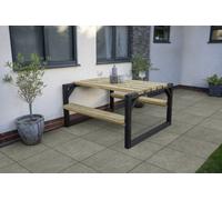 Forest Garden Colour Block Wooden Garden Picnic Bench