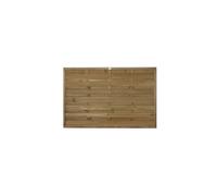 Decorative Europa Plain Fence Panel 1.8m x 1.2m - Pack of 4 - Treated Timber - Forest Garden