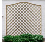 Decorative Europa Hamburg Garden Screen 1.8m x 1.8m - Pack of 5 - Treated Timber - Forest Garden