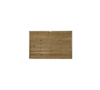 Forest Garden Europa Plain Fence Panel, 1.8m x 1.2m, Treated Mixed Softwood
