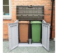 Forest Garden Extra Large Plastic Garden Storage Unit / Bin Store - 1200 Litre Grey